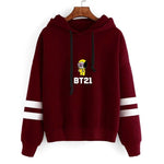 BTS BT21 Q Style Hoodie