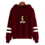 BTS BT21 Q Style Hoodie