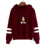BTS BT21 Q Style Hoodie